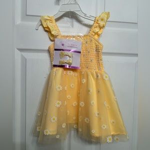 NWT 3T dress and barrettes